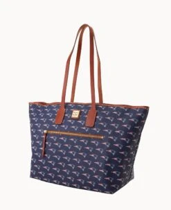 NFL Patriots Large Tote PATRIOTS -Dooney & Bourke B1855G NJNVPATNPATR ALT1 1