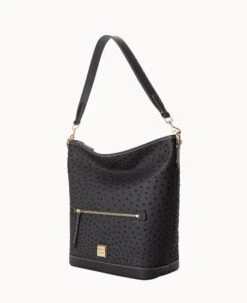 Ostrich Hobo Black Black -Dooney & Bourke B1863G OTBLPABL ALT1 1