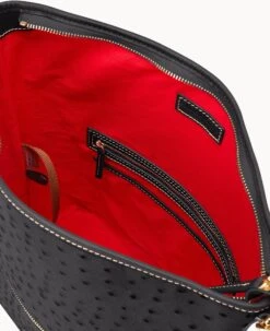 Ostrich Hobo Black Black -Dooney & Bourke B1863G OTBLPABL ALT2 1
