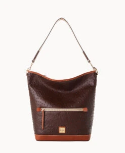 Ostrich Hobo Black Black -Dooney & Bourke B1863G OTBMPAKR