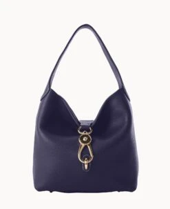 Pebble Grain Small Logo Lock Sac Midnight Blue 25 Pebble Grain Small Logo Lock Sac Midnight Blue -Dooney & Bourke B1892G 9PMD9PMD 1
