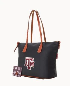 Collegiate Texas Achr(38)M University Top Zip Tote TEXAS A&M -Dooney & Bourke B1904G INBLPATNTXAM ALT1 1