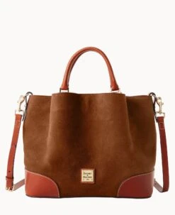 Suede Brenna Amber -Dooney & Bourke B1905G SUARPATN 1
