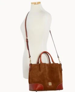 Suede Brenna Amber -Dooney & Bourke B1905G SUARPATN ALT4 1