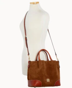 Suede Brenna Amber -Dooney & Bourke B1905G SUARPATN ALT4