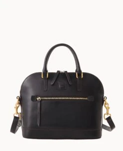 Florentine Domed Satchel Black Black -Dooney & Bourke B1914D SCBLSCBL 1