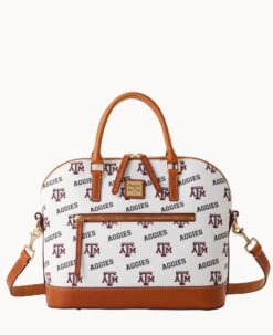 Collegiate Texas Achr(38)M University Domed Zip Satchel TEXAS A&M