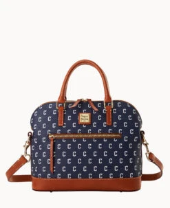 MLB Guardians Domed Zip Satchel Guardians 17 MLB Guardians Domed Zip Satchel Guardians -Dooney & Bourke B1914G MJNVPATNGUAR 2