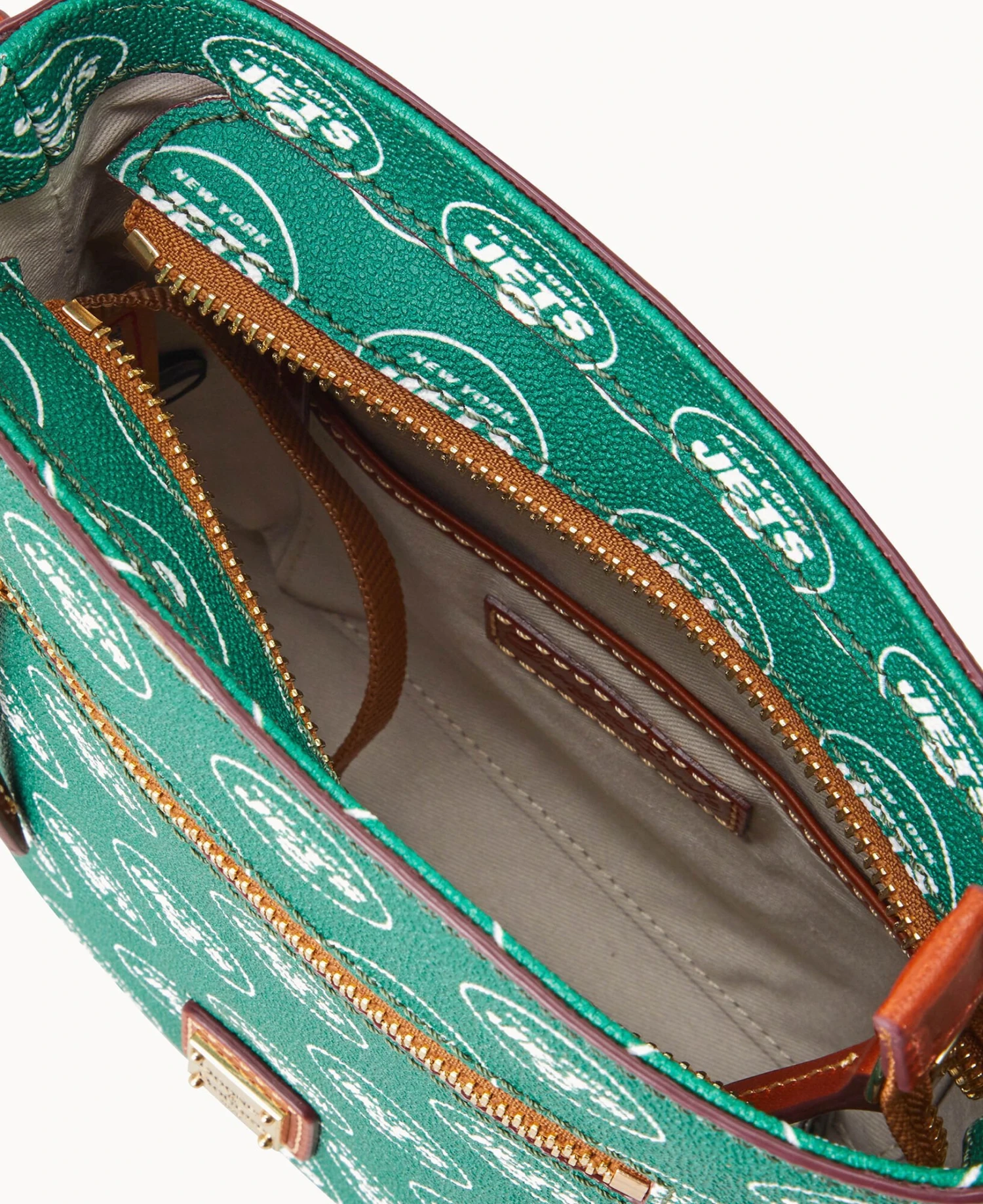 NFL Jets Small Zip Crossbody JETS 7 NFL Jets Small Zip Crossbody JETS - Image 7