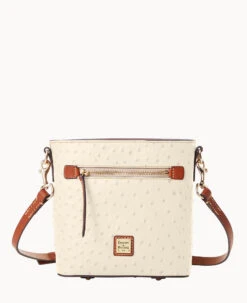 Ostrich Small Zip Crossbody Light Aqua -Dooney & Bourke B1915G OTBOPAKR