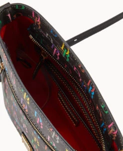 DB75 Multi Zip Crossbody Black -Dooney & Bourke B1920G 5SBLPABL ALT2