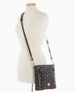 DB75 Multi Zip Crossbody Black -Dooney & Bourke B1920G 5SBLPABL ALT4 1