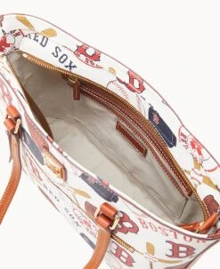 MLB Red Sox Shopper RED SOX -Dooney & Bourke B1924G QUMWPATNRDSX ALT2 1