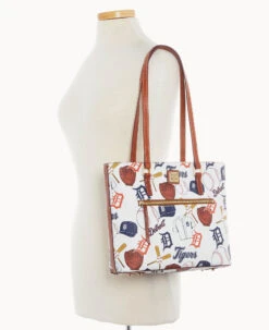 MLB Tigers Shopper TIGERS 12 MLB Tigers Shopper TIGERS -Dooney & Bourke B1924G QUMWPATNTGRS ALT4