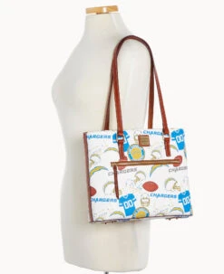 NFL Chargers Shopper CHARGERS -Dooney & Bourke B1924G QWMWPATNCHGR ALT4