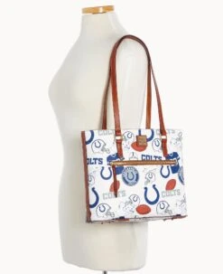 NFL Colts Shopper COLTS 16 NFL Colts Shopper COLTS -Dooney & Bourke B1924G QWMWPATNCOLT ALT4 1