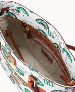 NFL Jets Shopper JETS 15 NFL Jets Shopper JETS -Dooney & Bourke B1924G QWMWPATNJETS ALT2 1