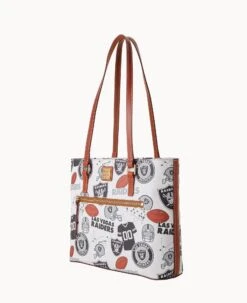 NFL Raiders Shopper RAIDERS -Dooney & Bourke B1924G QWMWPATNRAID ALT1 1