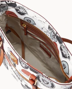 NFL Raiders Shopper RAIDERS -Dooney & Bourke B1924G QWMWPATNRAID ALT2