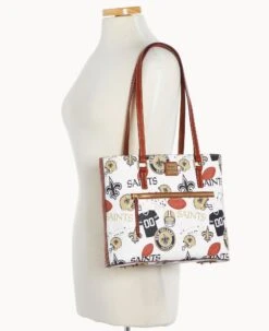 NFL Saints Shopper Saints -Dooney & Bourke B1924G QWMWPATNSNTS ALT4 1