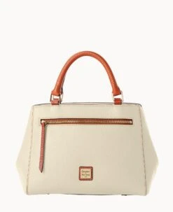 Pebble Grain Small Zip Satchel Caribbean Blue -Dooney & Bourke B1929G AWBOPATN