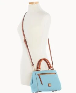 Pebble Grain Small Zip Satchel Caribbean Blue -Dooney & Bourke B1929G AWYTPATN ALT4 1
