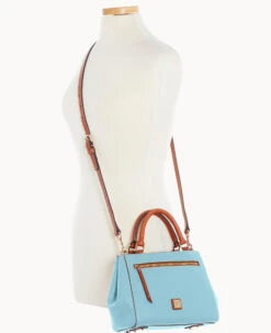 Pebble Grain Small Zip Satchel Caribbean Blue -Dooney & Bourke B1929G AWYTPATN ALT4