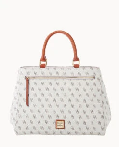 Gretta Zip Satchel Bone -Dooney & Bourke B1930G NGBOPATN 2