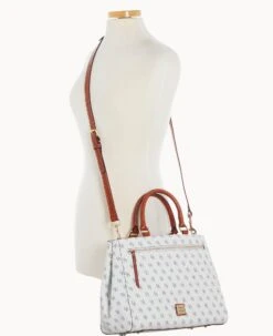 Gretta Zip Satchel Bone -Dooney & Bourke B1930G NGBOPATN ALT4 1