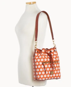 Collegiate Clemson University Drawstring CLEMSON -Dooney & Bourke B1935G AAORPATNCLM0 ALT4