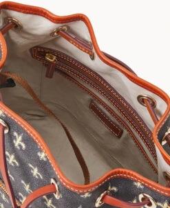 NFL Saints Drawstring Saints -Dooney & Bourke B1935G N4BLPATNSNTS ALT2