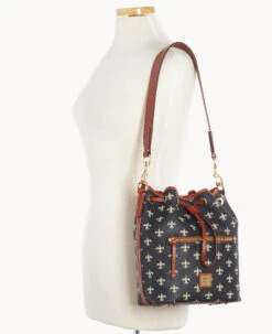 NFL Saints Drawstring Saints -Dooney & Bourke B1935G N4BLPATNSNTS ALT4