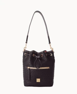 Ostrich Drawstring Black