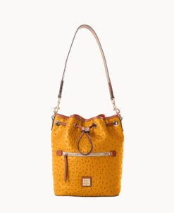 Ostrich Drawstring Black 38 Ostrich Drawstring Black -Dooney & Bourke B1935G OTMTPAKR