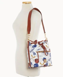 MLB Dodgers Drawstring DODGERS -Dooney & Bourke B1935G QUMWPATNDODG ALT4