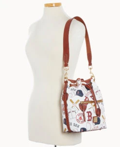 MLB Red Sox Drawstring RED SOX -Dooney & Bourke B1935G QUMWPATNRDSX ALT4