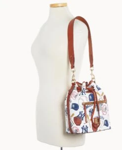 MLB Yankees Drawstring YANKEES -Dooney & Bourke B1935G QUMWPATNYANK ALT4 1