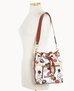 NFL Steelers Drawstring STEELERS 16 NFL Steelers Drawstring STEELERS -Dooney & Bourke B1935G QWMWPATNSTLR ALT4 1