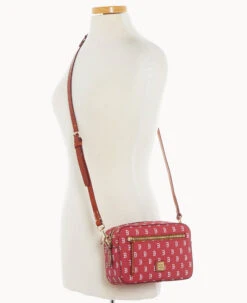 MLB Red Sox Camera Zip Crossbody RED SOX -Dooney & Bourke B1936G MJRDPATNRDSX ALT4