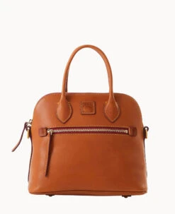 Florentine Domed Satchel Natural
