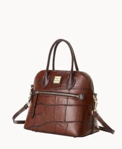 Denison Domed Satchel Cognac -Dooney & Bourke B1954G 8DCGPABM ALT1 1