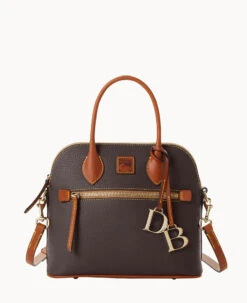 Pebble Grain Domed Satchel Slate 36 Pebble Grain Domed Satchel Slate -Dooney & Bourke B1954G 9PBMPAKR