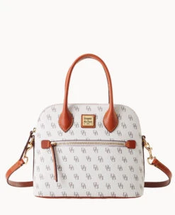 Gretta Domed Satchel Bone