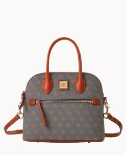 Gretta Domed Satchel Bone -Dooney & Bourke B1954G NGSLPATN