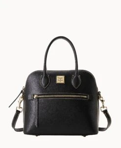 Saffiano Domed Satchel Black -Dooney & Bourke B1954G SIBLSIBL 1
