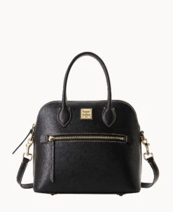 Saffiano Domed Satchel Black -Dooney & Bourke B1954G SIBLSIBL 2