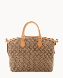 Maritime Domed Satchel Brown 23 Maritime Domed Satchel Brown -Dooney & Bourke B1954G XEBNSVNA ALT3 1