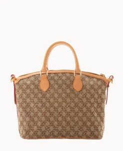 Maritime Domed Satchel Brown 17 Maritime Domed Satchel Brown -Dooney & Bourke B1954G XEBNSVNA ALT3