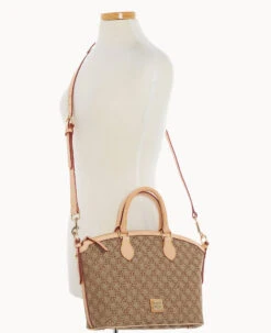 Maritime Domed Satchel Brown 18 Maritime Domed Satchel Brown -Dooney & Bourke B1954G XEBNSVNA ALT4