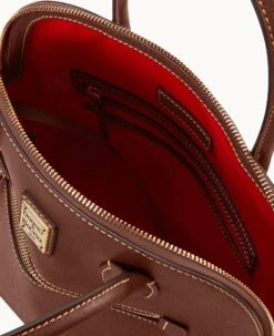 Saffiano Large Domed Satchel Amber -Dooney & Bourke B1955G SIARSIAR ALT2 1